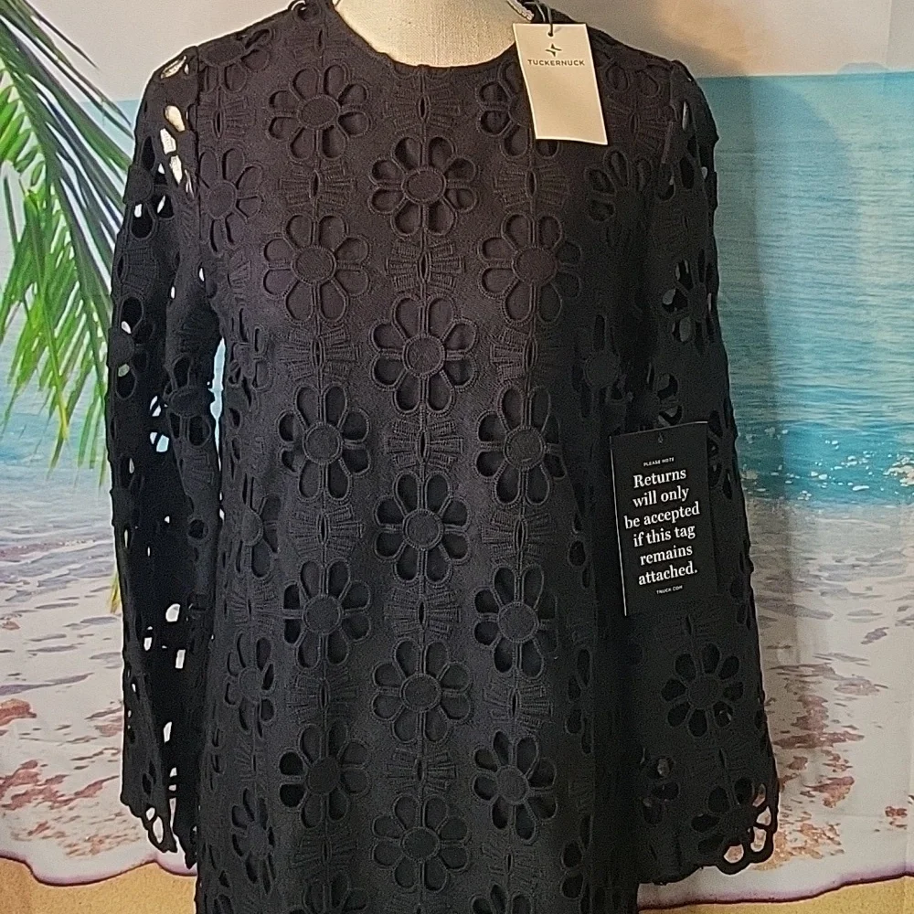 Tuckernuck Noir Eyelet Hutton Dress Numerous Sizes - Picture 5 of 8